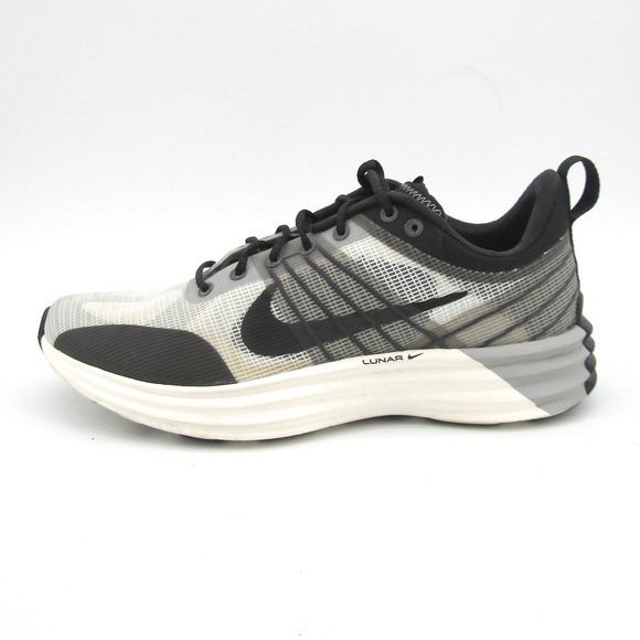 Nike Lunar Running Shoes Mens 6 Womens 8 Athletic Sneakers DV2440-102 Gray Black